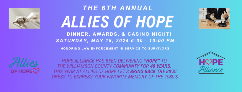 2024 Allies of Hope Event FLyer