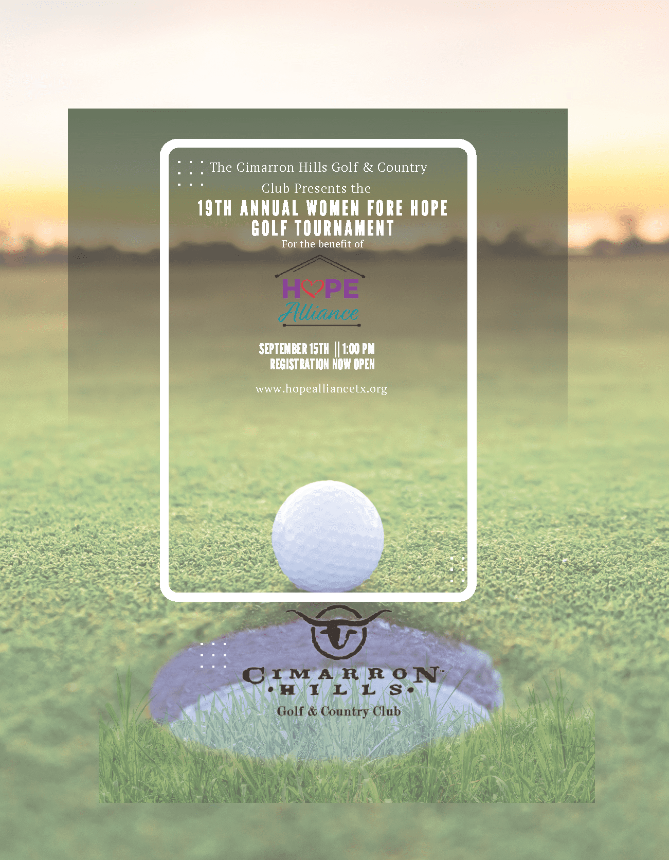 2025 Revised WFH Golf Flyer