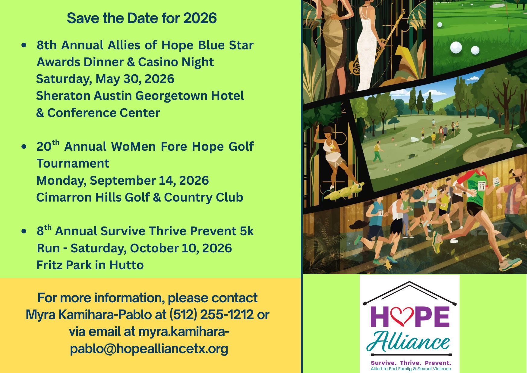 Hope Alliance Save the Date for 2026